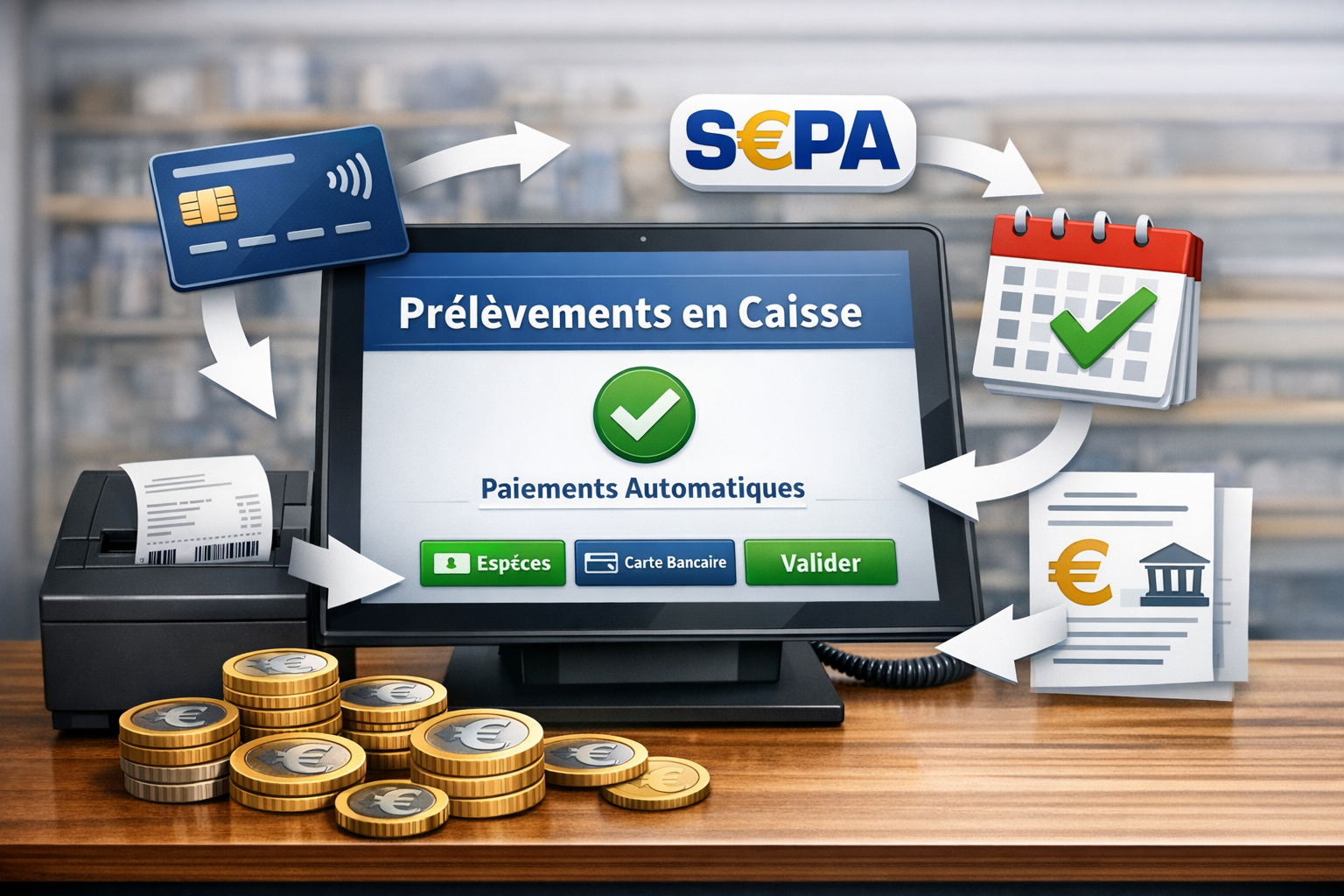 Prélèvements en caisse - Thème 4 - Gestion quotidienne